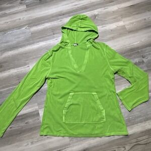 VTG‎ Y2K J Crew Pullover Hoodie Sweatshirt XL Distressed Preppy Academia Surf